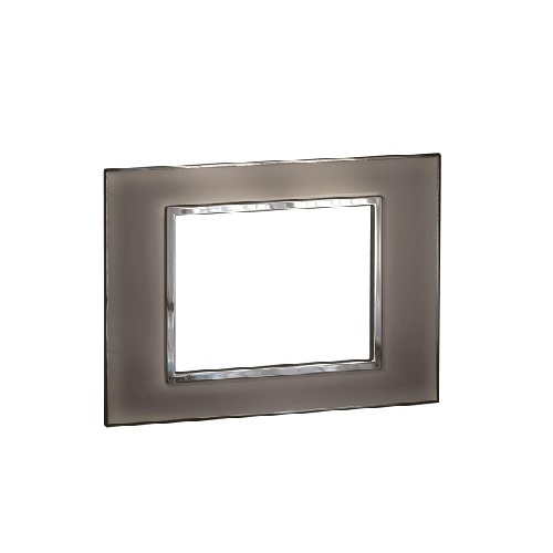 Legrand Arteor Mirror Taupe Cover Plate With Frame, 6 M, 5763 85
